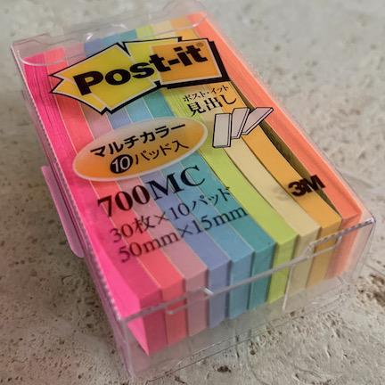 Coloured Post-it notes